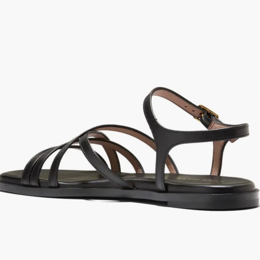 NEW Cole Haan Flynn Strappy Sandal in Soft Gold Metallic Leather - Size 7 - Picture 9 of 11